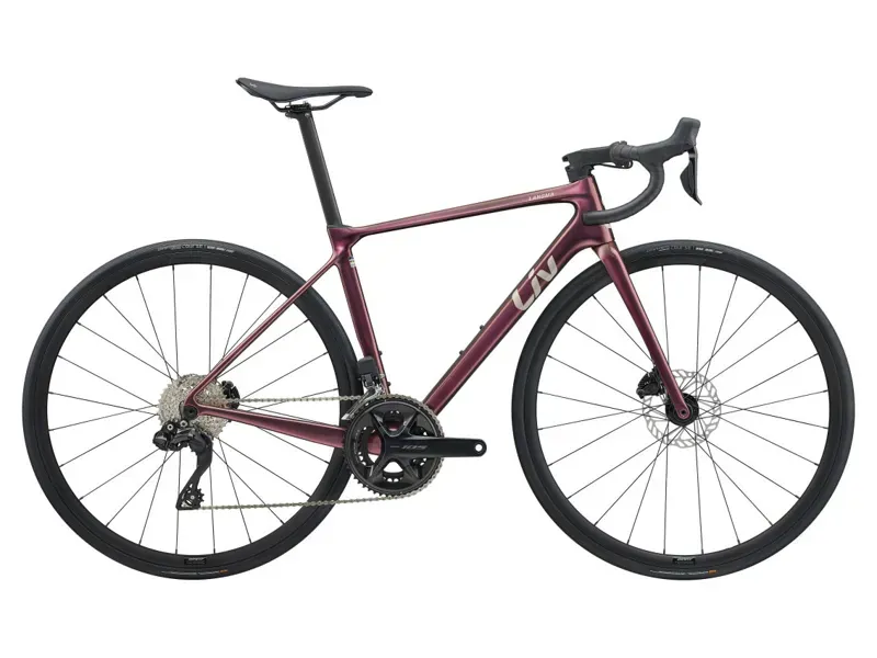 Liv Langma Advanced 1 Road Race Bike In Gloss Mechanic Rose
